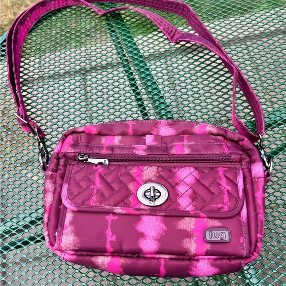 Lug Switch Convertible Crossbody Beltbag Shibori Wine Pink - Picture 1 of 7